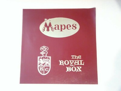 MAPES CASINO RENO, NEVADA VINTAGE THE ROYAL BOX LOGO LEATHER PLACE MAT!
