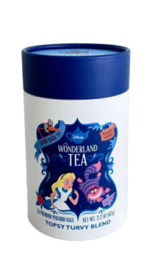 NEW Disney Parks Alice In Wonderland Topsy Turvy Blend Black Tea 24 Pyramid Bags
