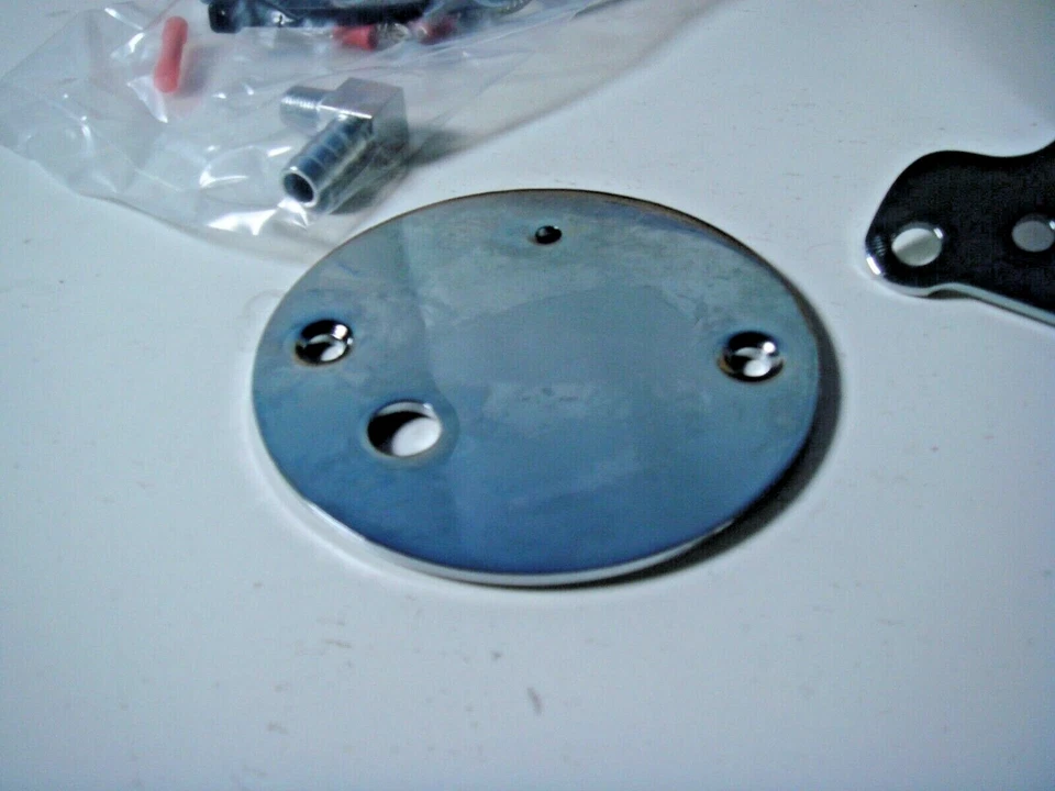 Suporte de montagem Harley XL calibre cromado Sportster 95-05 Dyna FXD V-Twin 39-0212 X9 - Imagem 3 de 4