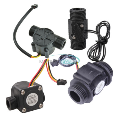 DN25 DC 5-24V/AC 220V G1/2 Water Flow Sensor Switch Liquid Flowmeter Counter