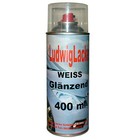 Weiß glänzend  1 Spraydose Autolack glänzend  Farbton 400ml Ludwiglacke