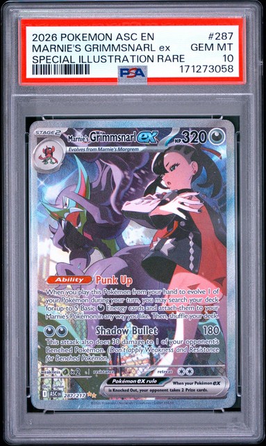 Marnie's Grimmsnarl ex #287 (Ascended Heroes)