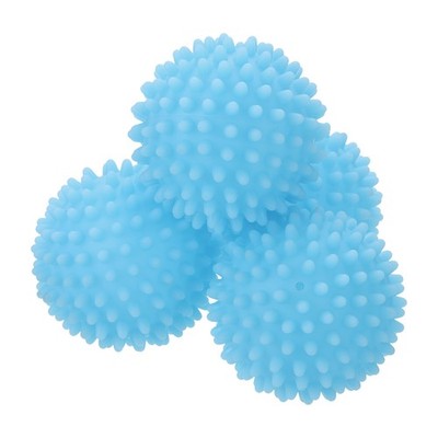 4pcs Reusable Laundry Dryer Balls for Fabric Softener Reduce Dry Time Sky Blue