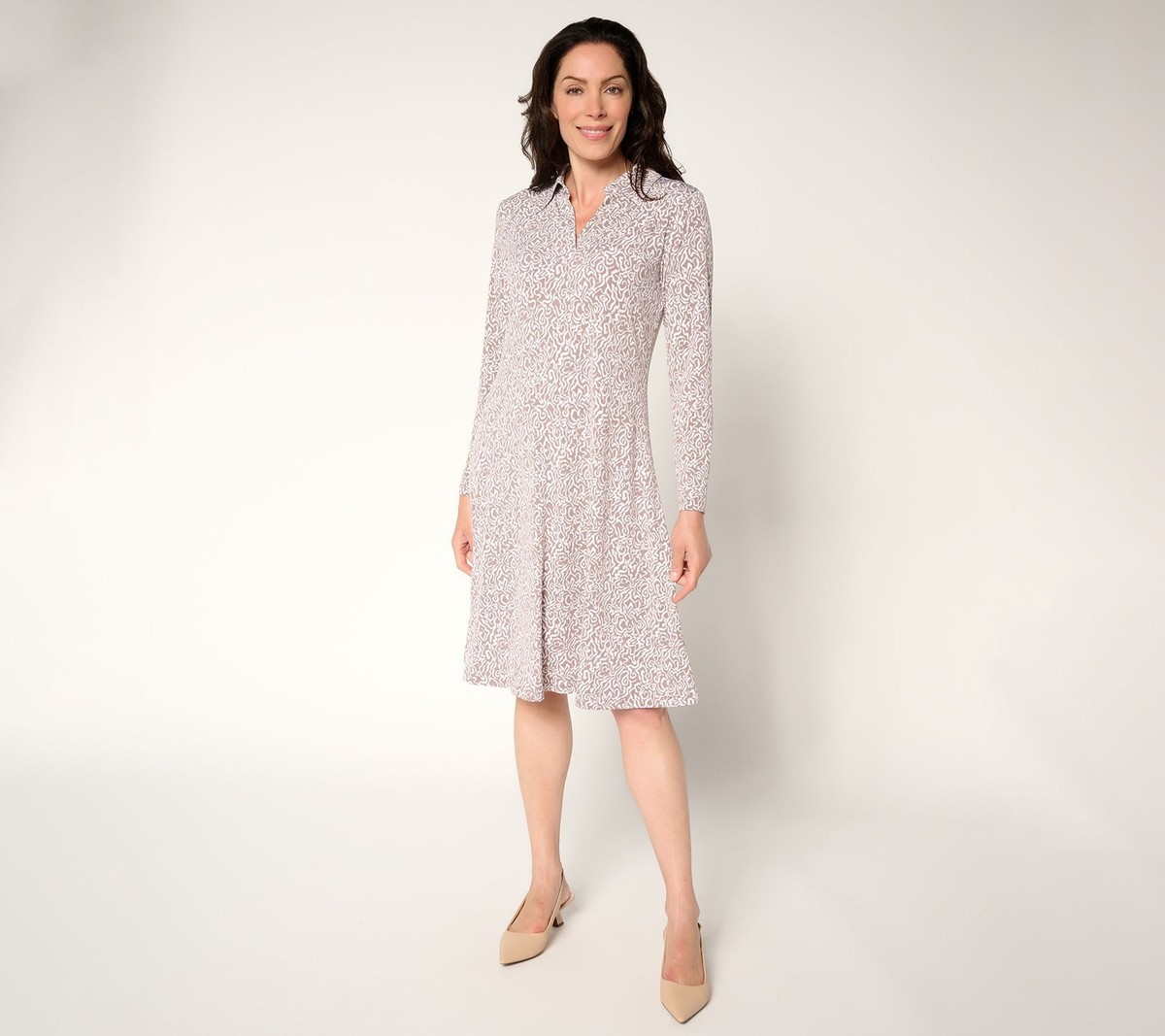 knit maxi dress with slit Two-Piece Long Knit Dress with Sheer Overlay- 5165 main image 0