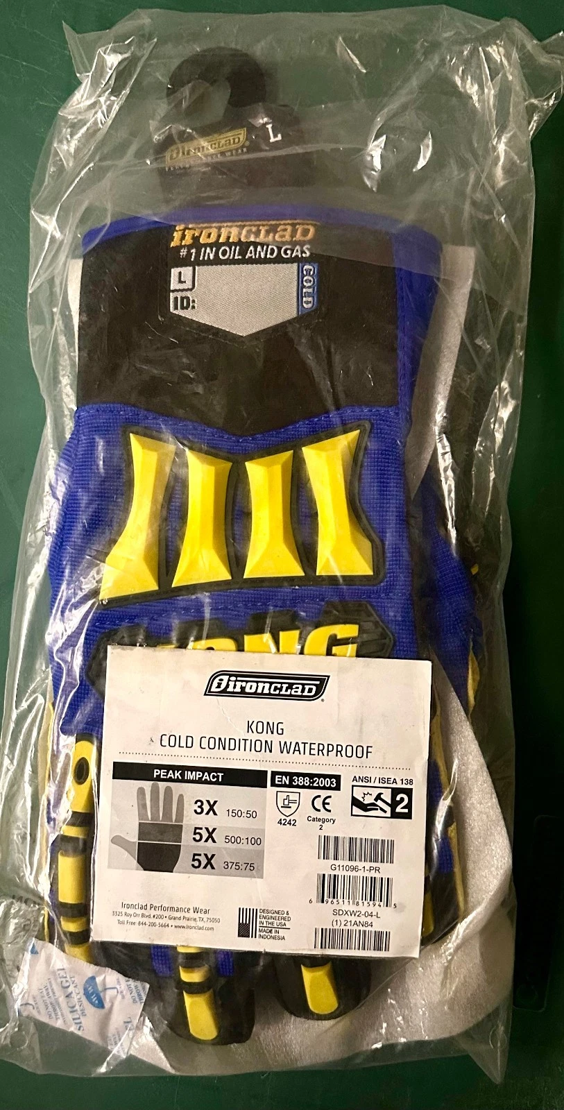 Kong Ironclad Insulated Oil Gas Performance Unisex Cold Condition Gloves Large
Opens in a new window