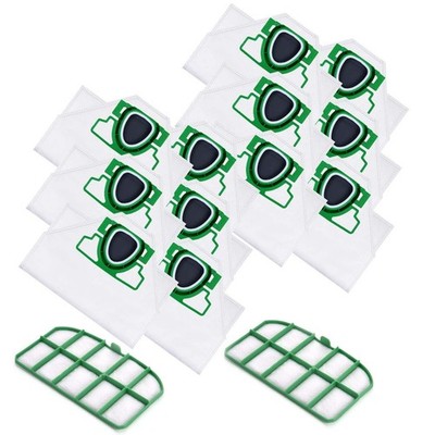 12+2 Staubsaugerbeutel Beutel geeignet für Vorwerk Kobold VK 200 VK200 FP200