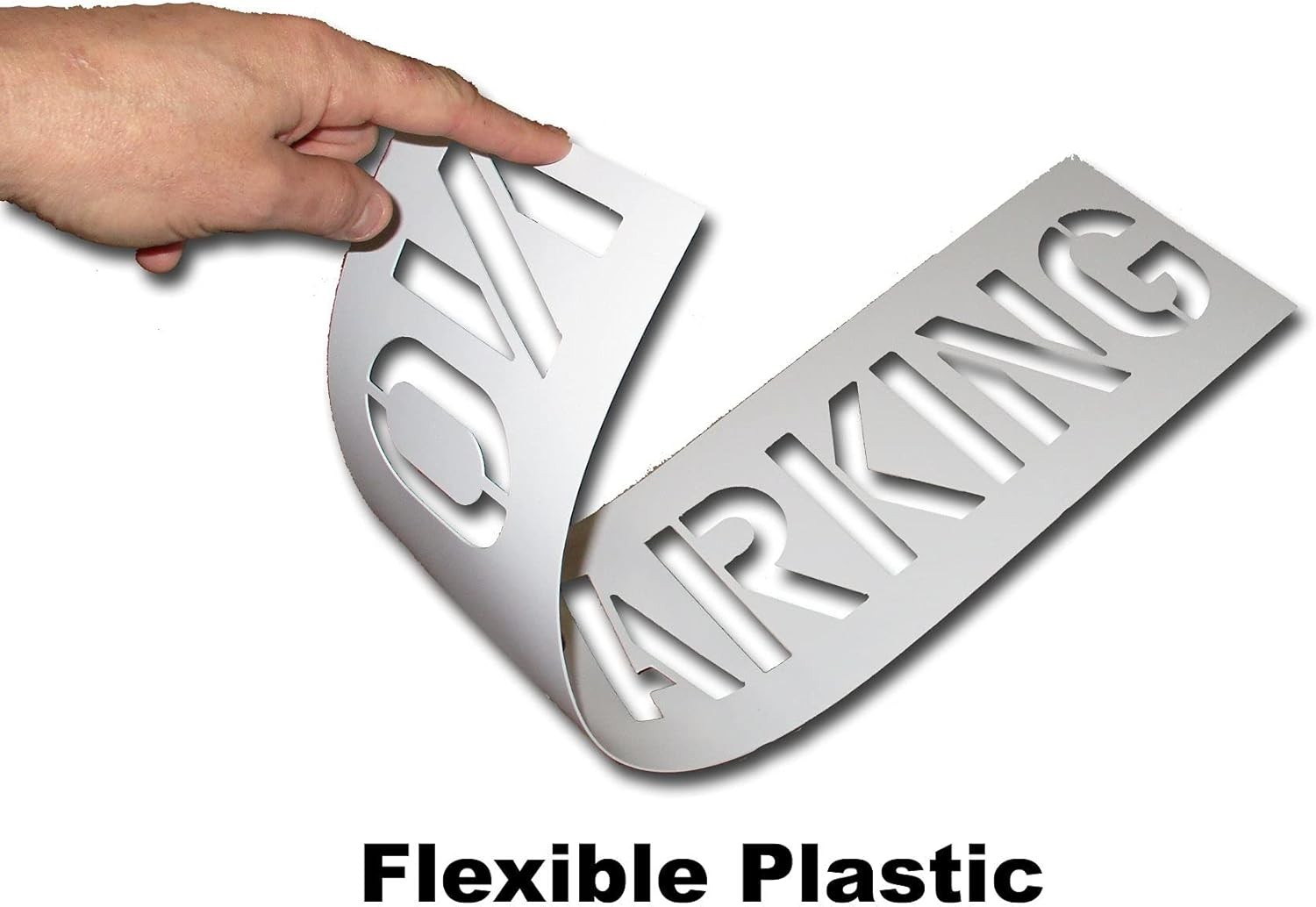 Curb N Sign Fire Lane Stencil - 4 Inch  No Parking Stencil for Customizing Cu...