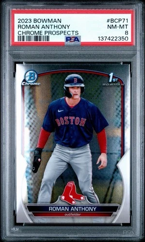 2023 Bowman Chrome Prospects Roman Anthony PSA 8