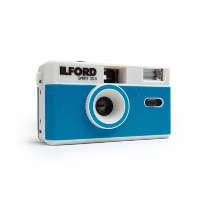 ILFORD Sprite 35-II Black silber blau 35mm Analogkamera Kamera mit Blitz