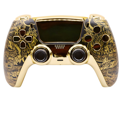 CUSTOM GOLD CONTROLLER COMPATIBLE WITH PS5/PC MOUSE DIGITAL TRIGGERS PADDLES