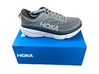 Hoka Bondi 7 1110518-WDDS 8.5 Mens Gray Canvas Lace Up Athletic Running Shoes