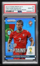 2014 Prizm World Cup Captains Blue /199 Cristiano Ronaldo #5 PSA 10 GEM MT 3t9