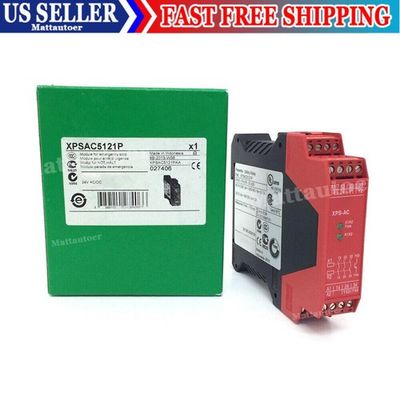 #ad XPSAC512 Safety Relay Module E Stop 24VACDC 2LED US Free TAX $182.95