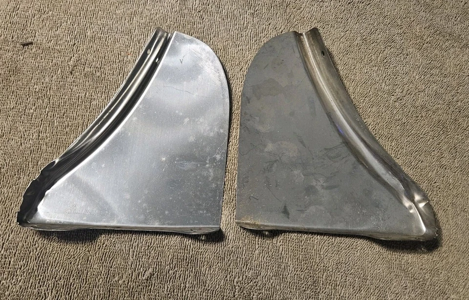 Nuevo de Lote Antiguo Foxcraft 1967-1968 Chevrolet Impala Guardabarros Falda Acero Inoxidable Almohadilla Desgaste SP-41 Foto 3 de 4