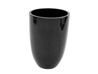 INNA-Glas Pflanzgefäß Bendo, Schwarz, 68Cm, Ø47Cm