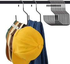 Mezchi 15 Pack Scarf Hangers, 8 Inch Large Purse Hanger for Closet, Non-Slip Sca