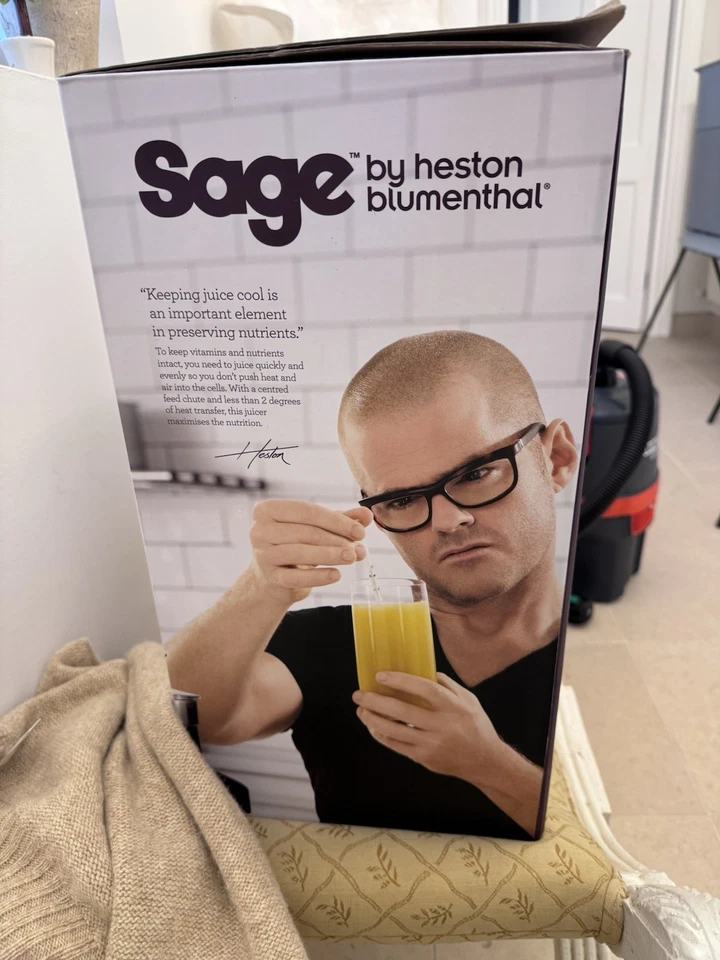 SAGE Nutri Juicer Pro BJE820UK By Heston Blumenthal 1500w - used. Original box - Image 3 of 4