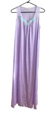 Vintage JCPenney Purple Lavender Sleeveless Nylon Long Nightgown NWT