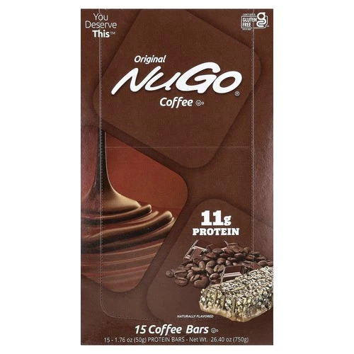Protein Bars, Coffee, 15 Bars 1.76 oz 50 g Each