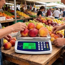 Commercial Food Scale 88lb/40kg Digital Price Computing Deli Market Weighing Nun