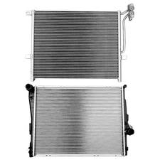 Radiator & AC Condenser Cooling Kit For BMW 2001-2005 330xi 2003-2008 Z4