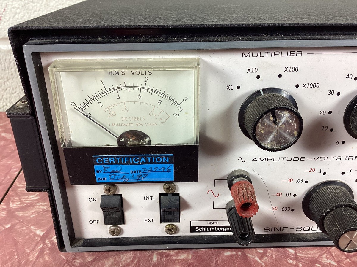 Heath Schlumberger SG-18A Sine-Square Audio Generator Vintage Lab