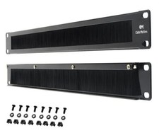 Cable Matters Rackmount Or Wall Mount 1U 19 Brush Panels 2-pack - New