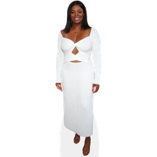 Janelle James (White Dress) Life Size Cutout