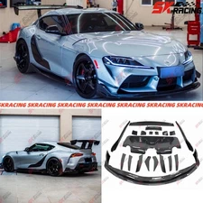 Spoiler Front Rear Lip Body Kits Fits Toyota Supra GR A90 A91 20-26 Carbon Fiber