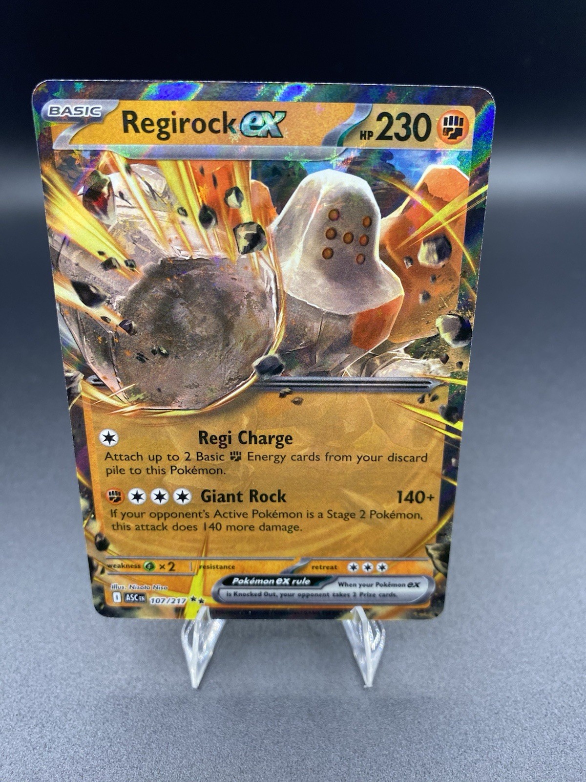 Regirock Ex 107/217 Ascended Heroes Pokemon TCG