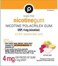 NICOTINE POLACRILEX COATED FRUIT- nicotine polacrilex 4mg gum, chewing ex 8/25