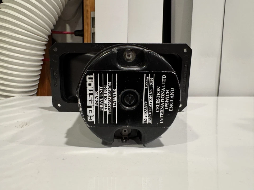 Celestion RTT50X Power Drive Transmisión Tweeter Bocina T3449 Reino Unido Construido 8 Ohmios 50W Foto 3 de 4