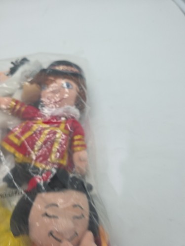 Disney Store It's A Small World Sitzsack Plüsch 6er Set Neu Mit Etikett Im Beutel - Bild 4 von 7