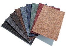 Nadelfilzteppich MUSTER Büro-Teppich Teppichboden Bodenbelag verschied. Farben 