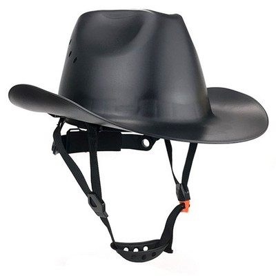 Cowboy Safety Helmet HDPE Full Brim Helmet Vented for Construction Forestry Work
