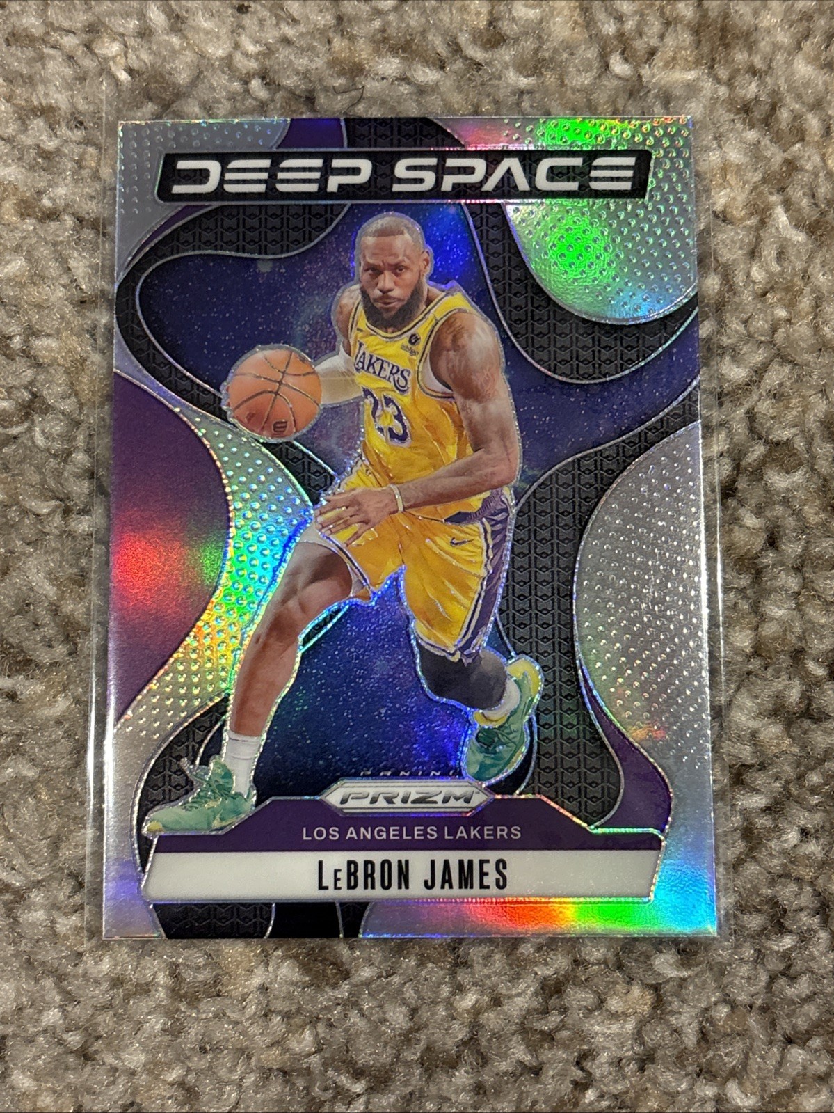 2024-25 Panini Prizm Deep Space Silver Prizm LeBron James #5 Lakers
