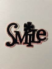 Smile Scrapbook Title Handmade Paper Pieced Die Cut Any Occasion