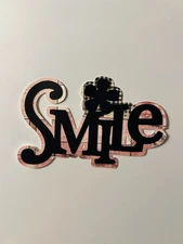 Smile Scrapbook Title Handmade Paper Pieced Die Cut Any Occasion