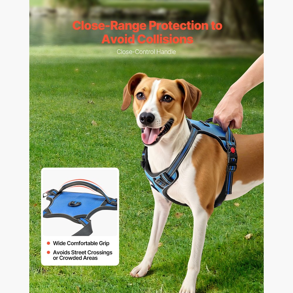 Dog Harness for Large Dogs No Pull Adjustable Dog Vest Pet Harness with Leash