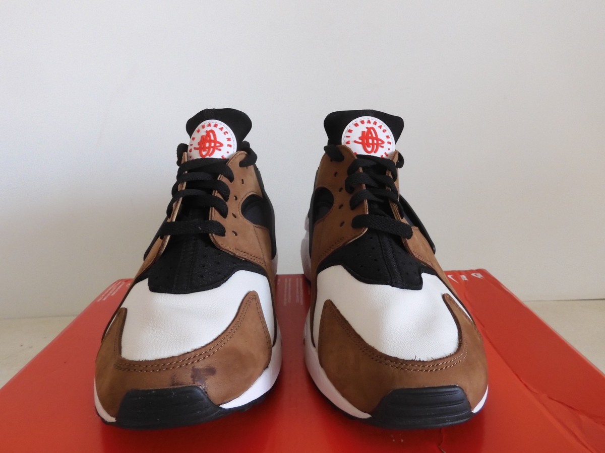 Nike Air Huarache Le Limited Edition Black-Bison Brown-Wht Sz 10.5