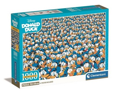 Clementoni 1000 Piece Jigsaw Puzzle - Impossible Puzzle - Donald Duck