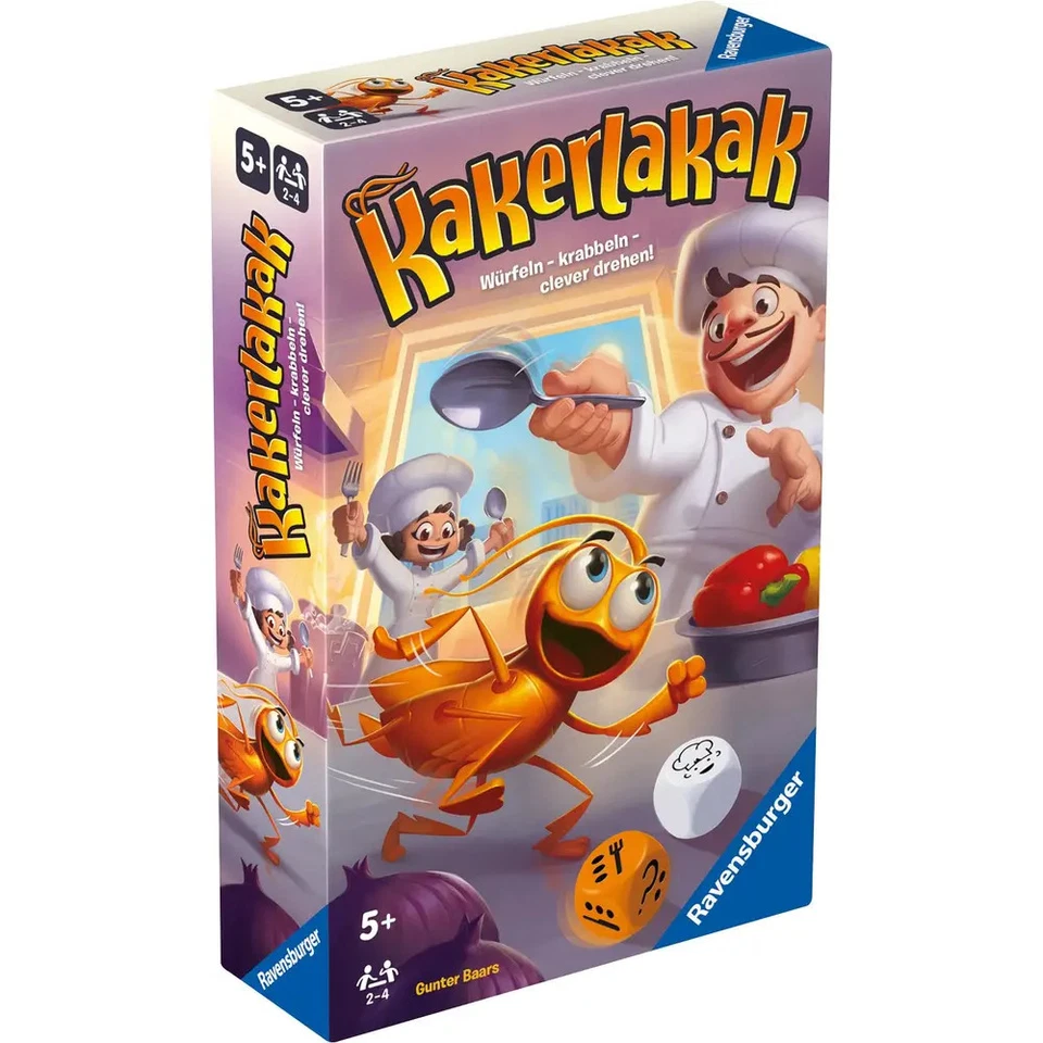Ravensburger 22446 - Kakerlakak, Mitbringspiel für 2-4 Personen, Kinderspiel ab  - Bild 2 von 2