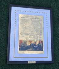 The 24k Gold Declaration Of Independence #0589 Of 1,776. Walter J Kole LOOK GIFT