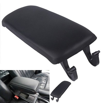 For Audi A6 C5 S4 1997-2005 Black Leather Center Console Armrest Box Cover Lid .
