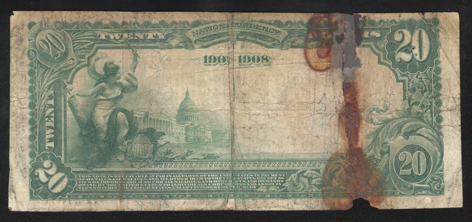 1902 $20 PHOENIX AND THIRD NATIONAL BANK LEXINGTON, KY DATE BACK KENTUCKY - Image 2 of 2