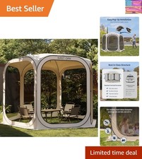 Screen House Tent Pop-Up, Portable Screen Room Canopy Instant Screen Tent 10 ...