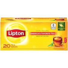 3x Lipton Tea Original Black Tea Bags Drink Beverage Refreshing Bulk New 20ct Lo