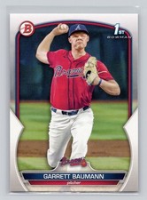 Garrett Baumann 2023 Bowman Draft Baseball #BD-172 Atlanta Braves
