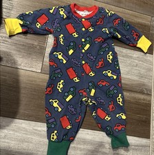 Vintage Gymboree 90s Trucks Cars Colorbock Romper Rainbow Infant