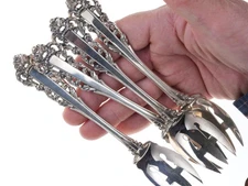 4 Gorham Medici Sterling Pastry Forks Ice Cream/Salad (Multiple Available